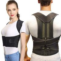 Posture Corrector Upper Back Brace Lower Support Neck Pain Relief Spinal Belt Waist Correction Improve Adjustable Shoulder for Men WomenL