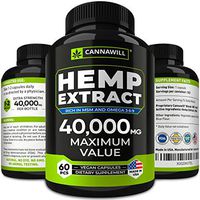 Hemp Oil Capsules 40000MG - Best for Anxiety & Stress Relief - Hemp Seed Oil Capsules Made in USA - 100% Natural Anti Inflammatory, Mood & Immune Support - Good for Skin, Hair & Nails - Omega 3