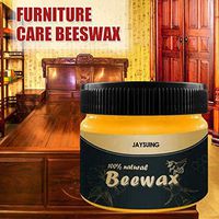 Beeswax Furniture Polish,CHUNKUNA Wood Seasoning Beewax Complete Solution Furniture Care Beeswax &Multipurpose Natural Beeswax (100g)