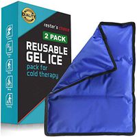 Gel Cold & Hot Pack - 11x14.5" (2 Pack) Reusable Warm or Ice Packs for Injuries, Hip, Shoulder, Knee, Back Pain - Hot & Cold Compress for Swelling, Bruises, Surgery - Heat & Cold Therapy