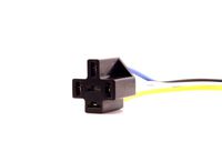 SC792-1-5PIN-4WIRE | 5 Pin Mini ISO Automotive Relay Socket Pin Connector with 4 Wire Harness, Without Mounting Bracket.