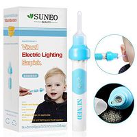 Ear Wax Remover Electric Ear Wax Cleaner, Safe LED Ear Pick Cleaner Soft Earwax Removal Kit with 2 Removable Silicone Heads for Kids Adults