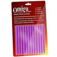 Drain Clog Remover Sticks - Bathroom Cleaning Tool For Sink Shower Kitchen Bathroom Odors Cleaner Drain Cleaner Sticks Drain stick （Lavender 12pack）