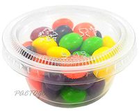 Empress 2 oz. Clear Plastic Disposable Portion Souffle Container Food Cups with Lids (Pack of 50 Sets)