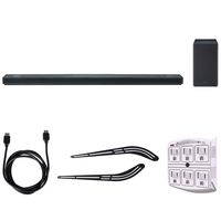 LG SK10Y 5.1.2-Channel Hi-Res Audio Soundbar w/Dolby Atmos + Universal Soundbar Bracket 23" - 55" + 6ft HDMI Cable + SurgePro 6-Outlet Surge Adapter w/Night Light + 1 Year Extended Warranty