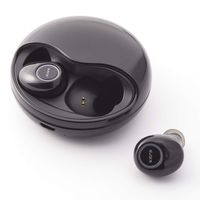 Wireless Earbuds, Bluetooth 5.0 with Charging Case, HD Stereo, Built-in Mic, Noise Cancelling, 18H Playtime, IPX5 Waterproof, Mini in-Ear Wireless Earphones for Work, Travel, Sports (Black)