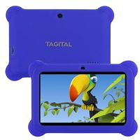 Tagital T7K Kids Tablet, 7 inch Display, Kids Mode Pre-Installed, with WiFi and Camera and Games, HD Kids Edition (Blue)