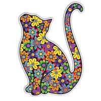 Cat Sticker Kitty Decal by Megan J Designs - Laptop Window Car Vinyl Sticker ...