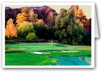 Scenic Golf Coarse Note Card - 10 Boxed Cards & Envelopes