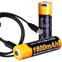 Fenix ARB-L14-1600U 1.5V USB Rechargeable 1600mAH AA Batteries (2 Pack) with LumenTac Charging Cable