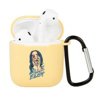 Phoetya Billie Eilish AirPod Case with Carabiner, AirPods1/2 Generation TPU Protective Case Skin Cover(F)