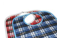 2 Pack - Adult Bib - Large Extra Long, Reusable Machine Washable, Clothing, Mealtime Protector, Waterproof