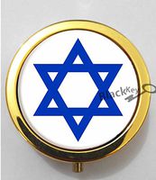 BlackKey Israel Flag 3-Compartment Decorative Pocket Gift Box Case Organizer for Pill, Color 2 -13