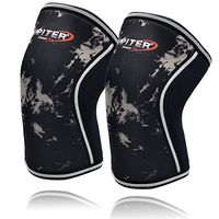 Knee Sleeves (1 pair), 7mm Thick Compression Knee Braces Offer Perfect Support for Squats Weightlifting,Powerlifting,Crossfit,Cross Training WOD for Men & Women (2X-Large, 3#Black)