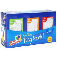 Party Dimensions 300 Count Combo Cutlery Box, White