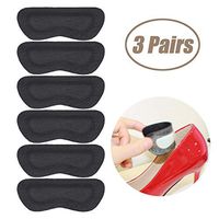 Heel Grips Pads Liner for Loose Shoes,Leather High Heel Pads for Shoes Too Big,High Heel Inserts for Women Men Anti Slip Blister, High Heel Insoles,3 Pairs