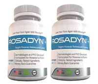 Rosacea Treatment Supplement by Rosadyn | Relief for Face & Nose Redness, Acne and Red Eyes | Works Internally Unlike a Cleanser Wash, Moisturizer, Cream or Other Skin Care Products| Natural (2)