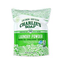 Charlie’s Soap Laundry Powder (100 Loads, 1 Pack) Fragrance Free Hypoallergenic Deep Cleaning Laundry Powder – Biodegradable Laundry Detergent That Is Both Safe and Effective
