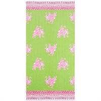 Onebycitess Beach Towel 100% Cotton 35''x70'' Soft Quick Dry Beach Blanket Bath Towel for Kids Adults(Small Elephant)