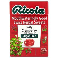 Ricola Cranberry Sugar Free 45g - Pack of 2