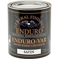 Quart, Satin, General Finishes Enduro-Var Water-Based Urethane