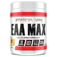 Primeval Labs EAA Max, Amino Acid Supplements, BCAAs, EAAs, Electrolytes, Enhances Performance, Supports Hydration, Improves Metabolism, Sweet Tea, 30 Servings
