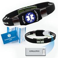 "Epilepsy" Elite Medical Alert ID Bracelet for Men and Women