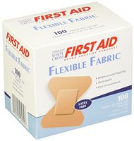 American White Cross Fabric Adhesive Strips, Sterile, Heavyweight, 1-3/4" x 2" Fingertip, 100/Box, 12 Box/Case (Pack of 1200)