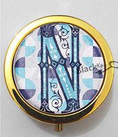 BlackKey Letter N 3-Compartment Decorative Pocket Gift Box Case Organizer for Pill, Color 2 -1397