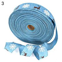 XKSIKjian's Gift Wrapping Supplies, Christmas Package Ribbon Santa Elk Snowflake Print Home Tree Wedding Festival Birthday Party DIY Gift Wrap Decor - 3