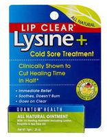 Quantum Lip Clear Lysine + Cold Sore Treatment Ointment, .25-Ounce Tubes by Quantum