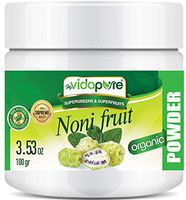 Organic NONI Powder. Freeze-Dried, 100% Pure RAW Gluten-Free, Non-GMO. Natural Booster, Superfood Powder for Smoothie, Beverages. 3.53 oz – 100 gr. by myVidaPure