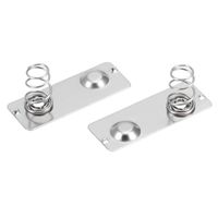 uxcell 50Pcs AA Battery Negative to Positive Conversion Spring Contact Nickeling Plate 29mmx11mm