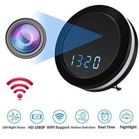 MINGYY Hidden Camera Alarm Clock WiFi Camera 1080P HD Monitor Webcam with Night Vision Security Camera Wireless Surveillance Cameras for Home