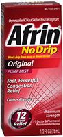Afrin No Drip Original Nasal Decongestant Pump Mist 15 mL (Pack of 10)