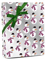 30" X 100' Burgundy Mini Frosties Gift Wrap Christmas