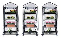 Gardman R687 4-Tier Mini Greenhouse, 27" Long x 18" Wide x 63" High (Pack of 3)