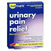 Sunmark Sunmark Urinary Pain Relief Maximum Strength, 12 tabs (Pack of 2)