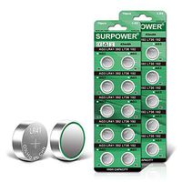 【5-Year Warranty】SURPOWER LR41 1.5V Button Cell Battery AG3 392 Batteries-20 Pack