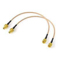 Bingfu SMA Female Bulkhead Mount to SMA Male RG316 Antenna Extension Coaxial Cable 12 inch 30cm (2-Pack) for 4G LTE Router Gateway Cell Phone Signal Booster Cellular Amplifier SDR USB Dongle Receiver