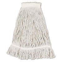 Boardwalk BWK4032C Mop Head, Loop Web/tailband, Value Standard, Cotton, No. 32, White, 12/carton