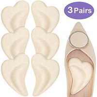 Beautulip Arch Pads for Flat Feet Adhesive Shoe Inserts Plantar Fasciitis Fallen Arch Pain Relief 3 Pairs (Beige)