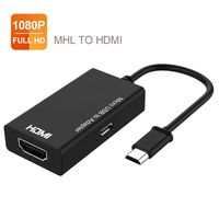 MHL Micro USB to HDMI Cable Adapter, MHL to HDMI Adapter, MHL 5pin & 11pin to HDMI 1080P Video Graphic Converter, Cable Adapter with Video Audio Output