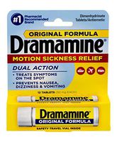 Dramamine Non-Drowsy Naturals Motion Sickness Relief | 12 Count