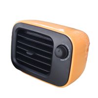 Newrys Space Heater, Electric Heater. Portable Mini Heater, Vintage Portable Electric Fan Heater Air Heating Winter Warmer Fit for Home Office Bedroom Use OrangeUS Plug