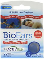 BioEars® Soft Silicone Earplugs 3 Pair 3 Pack