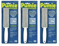 U.S. Pumice TBR-6 Toilet Bowl Ring Remover Ready to use with handle to take away lime (Pack of 3)