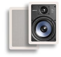 Polk Audio RC65i 2-way Premium In-Wall 6.5" Speakers, Pair of 2 Perfect for Damp and Humid Indoor/Outdoor Placement - Bath, Kitchen, Covered Porches (White, Paintable Grille)
