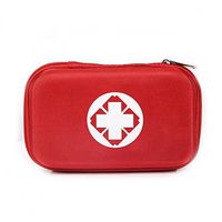 Sannysis Red Backpack Family Travel Outdoor Emergency Medicine Bag Oxford Cloth Responder Multifunction Small Medicine Pouc Camping Survival First Aid Kits 21x12x3cm (C)