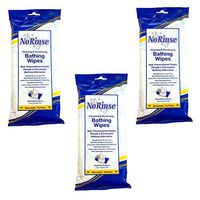 SPECIAL PACK OF 3-No Rinse Bathing Wipes Retail Package